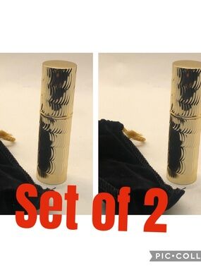 Mary Kay Gold Refillable Atomizer/ metal new !!!! Set of 2 Price Firm